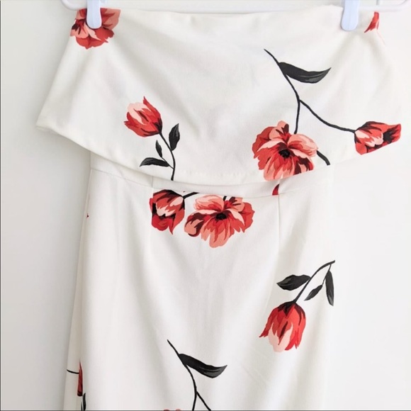 NWT Dynamite ruffle strapless dress - Picture 3 of 9